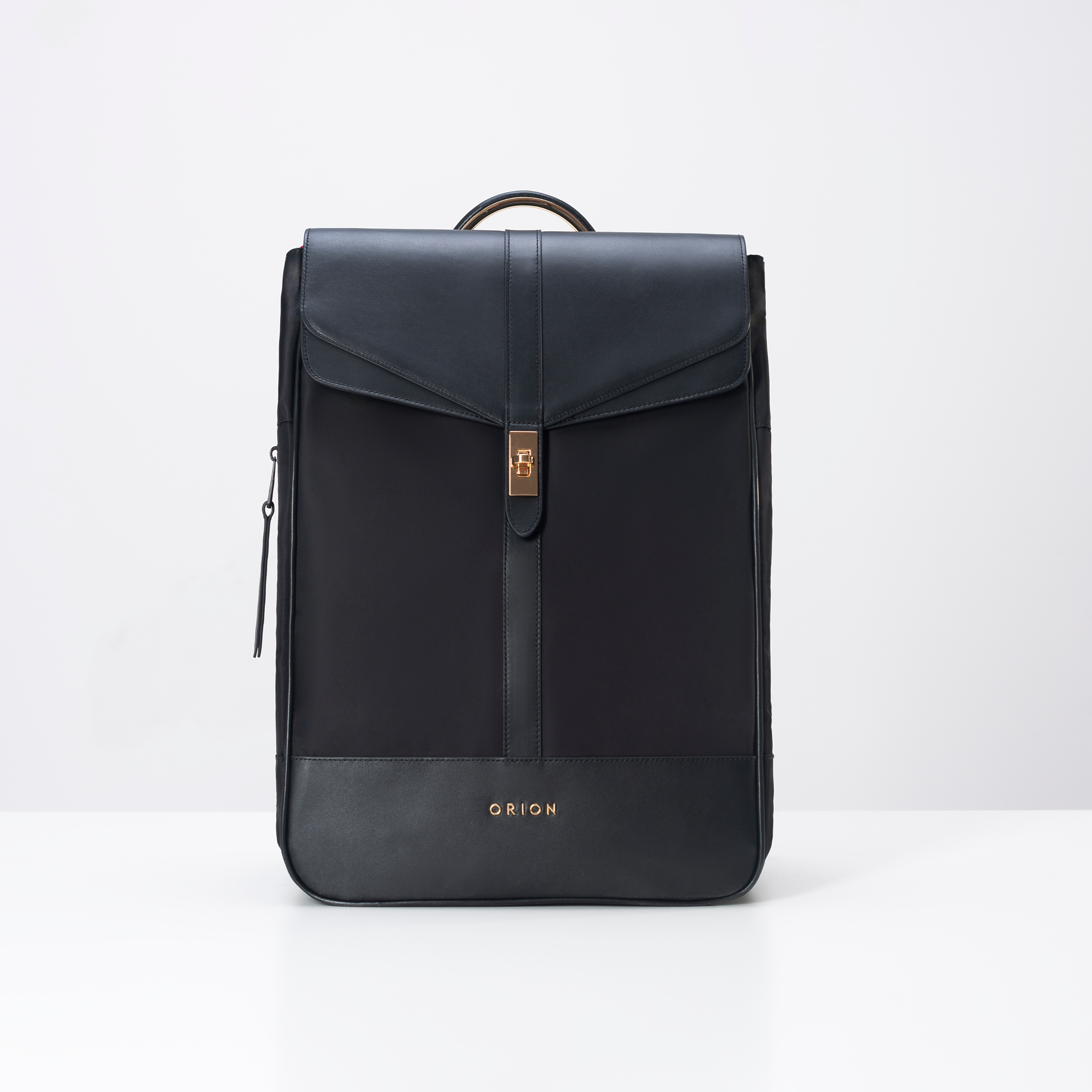 The Kimberly breast pump backpack front view standalone - professional pumping bag for work