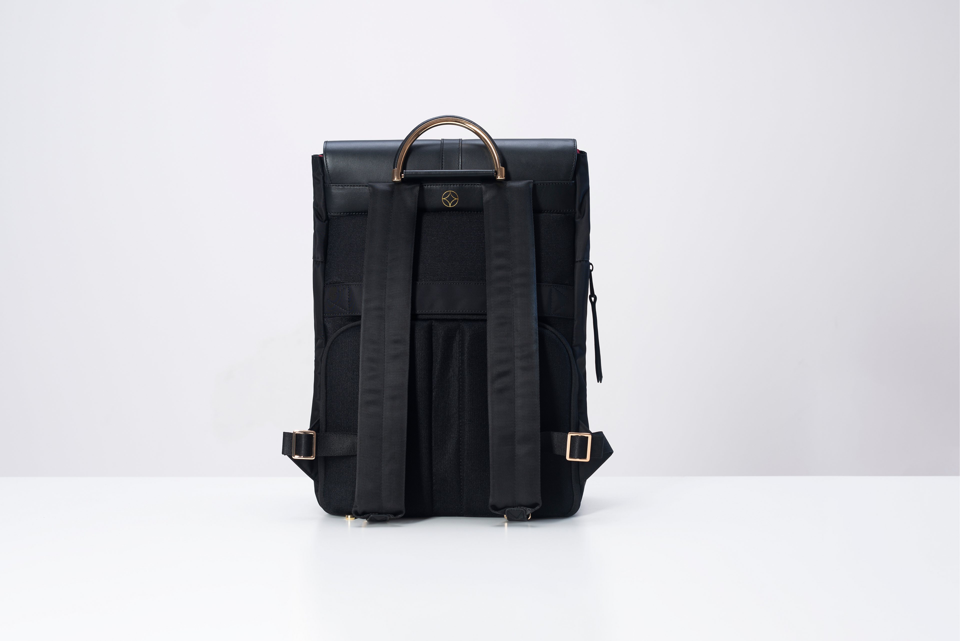 The Kimberly breast pump backpack Back view - professional pumping bag for work