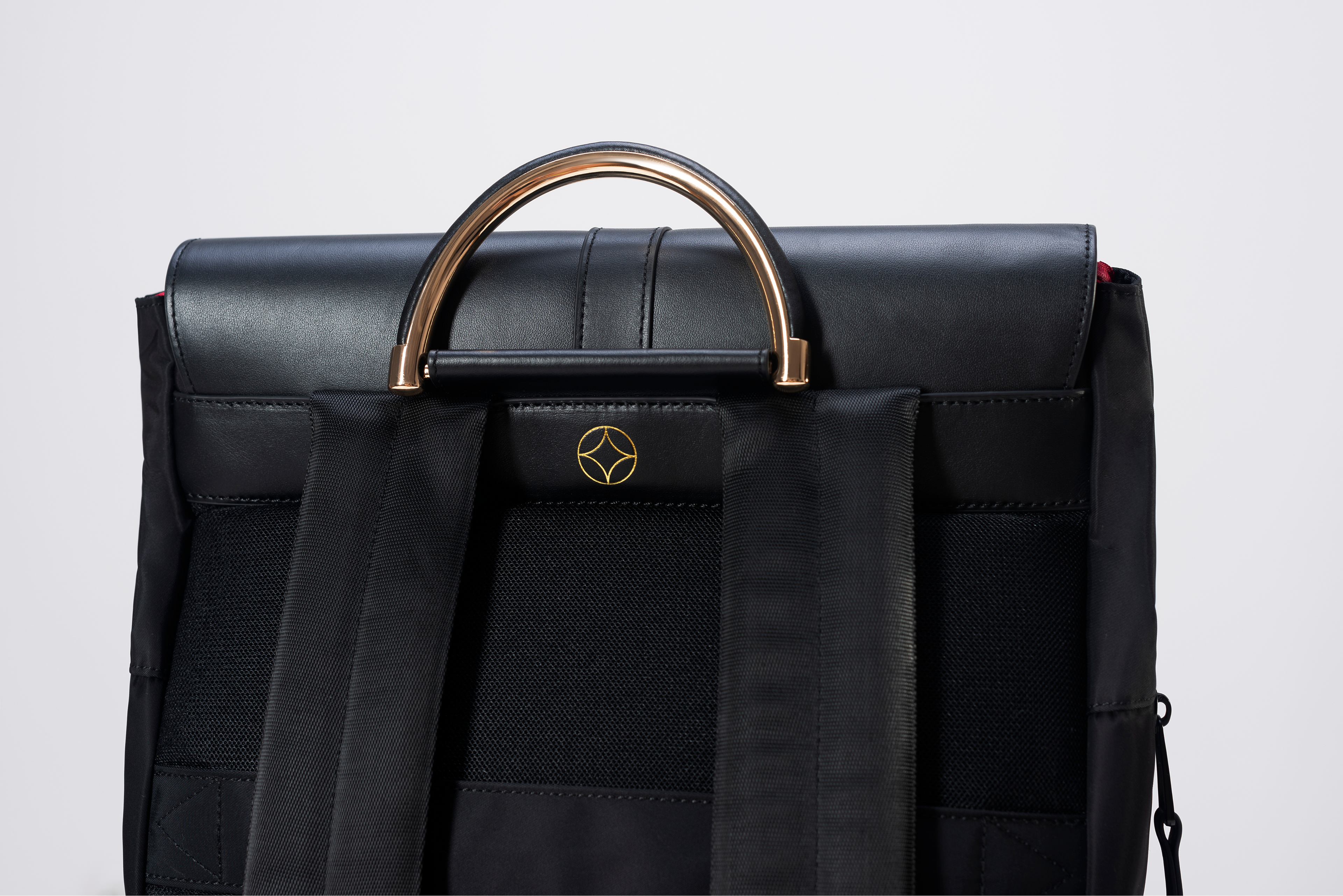 The Kimberly breast pump backpack Handle and Shoulder Strap view - professional pumping bag for work